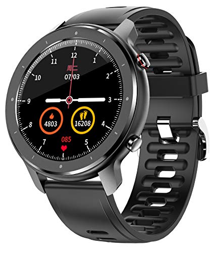 Smart Watch Heart Rate Monitor Music Player Fitness Tracker with Blood Pressure Multiple Reminders Sleep Monitor Step Counter Smartwatch for Android iOS