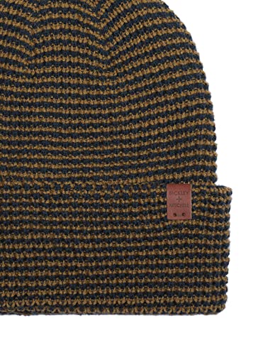 Bonnet structuré BICKLEY + MITCHELL en maille gaufrée bicolore bleu marine - 3
