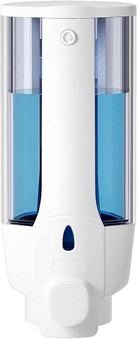 Pollock Shampoo and Conditioner Dispenser-Shower Dispenser (No Drill) ,Shampoo Dispenser for Shower Wall Mounted Liquid Soap Dispenser Bathroom, Body Wash Dispenser Set