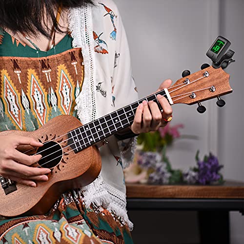 summina AT-07 Accordeur à clip électronique numérique, écran LCD pour guitare, basse, chrome, ukulélé Do/Re Violon - Les Beatles, Paul McCartney, John Lennon, RIngo Starr, George Harrison summina AT-07 Accordeur à clip électronique numérique, écran LCD pour guitare, basse, chrome, ukulélé Do/Re Violon – Image 6