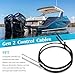 Atesilor 2pcs 9FT Gen2 Boat Throttle and Shift Cables Compatible with Mercury MerCruiser Marine Force Outboard Engine 4000 Series Controller, Replace CC18909