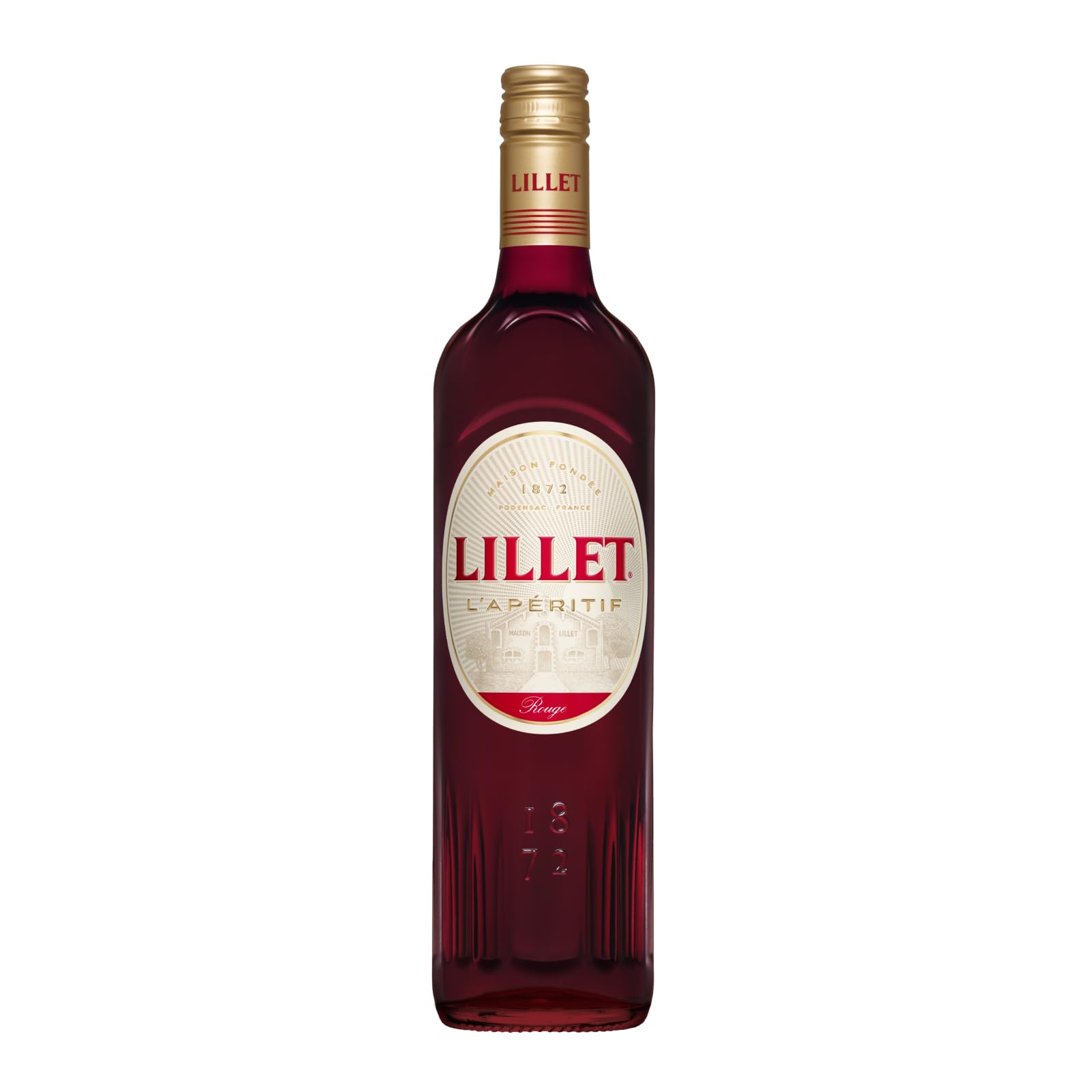 Lillet Rouge - French Aperitif, Ripe Red Fruit with Orange Aromas, Perfect as a Spritz Cocktail, A Blend of Wines and Fruit Infused Alcohol, Natural Ingredients, 75kcal with Light Tonic