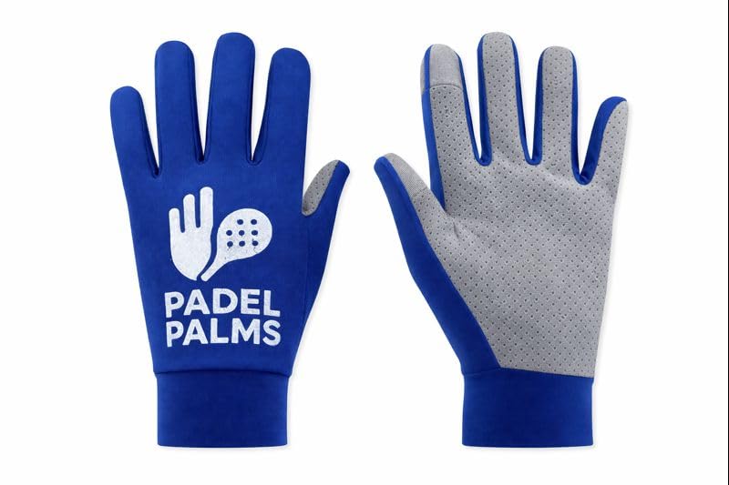 Padel Palms Sport Activity Gloves In Court Blue With Added Grip Enhancement and Breathable fabric (Blue Size Small)