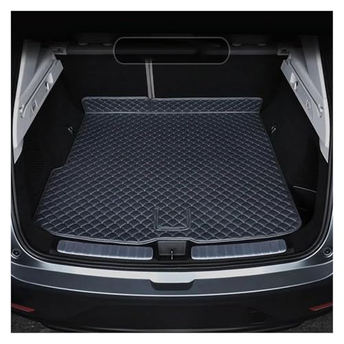 Tapis de coffre pour Infiniti QX60 7 places 2020-2024 en cuir noir imperméable