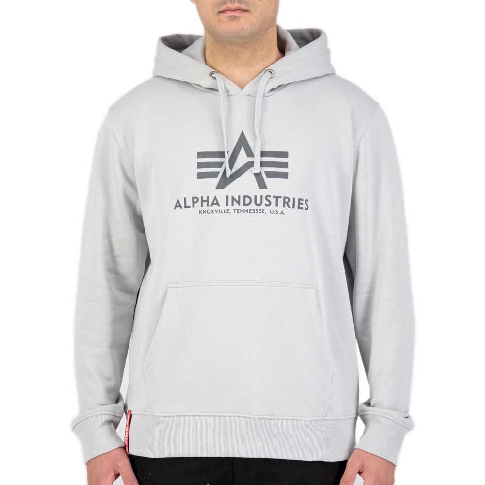 Alpha Industries Basic Hoody Kapuzensweat für Herren Pastel Grey