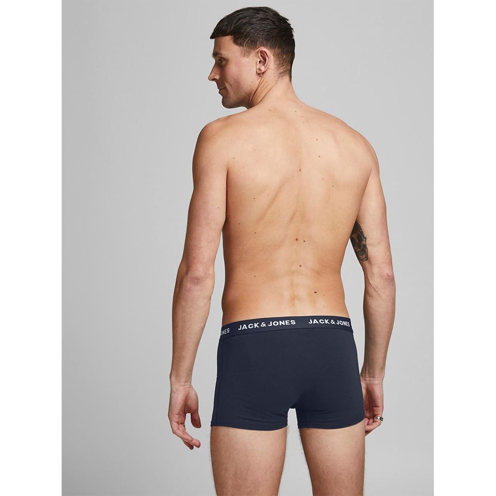 JACK & JONES Bokserki męskie, 10 sztuk, jednokolorowe, granatowy blezer, XXL