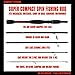 Rigged and Ready Spinning Travel Fishing Rucksack Rod 6’ 182 cm. Compact Length 15.5’ 40 cm