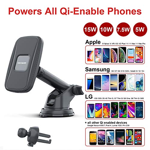 Yianerm Caricabatterie Wireless per Auto Magnetico...