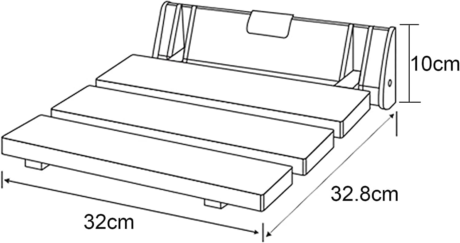 Asiento de Ducha abatible montado en la Pared Asiento de ducha montado en la pared for baño, silla de ducha plegable, banco de baño plegable, taburete de ayuda a la movilidad for uso doméstico en Saun