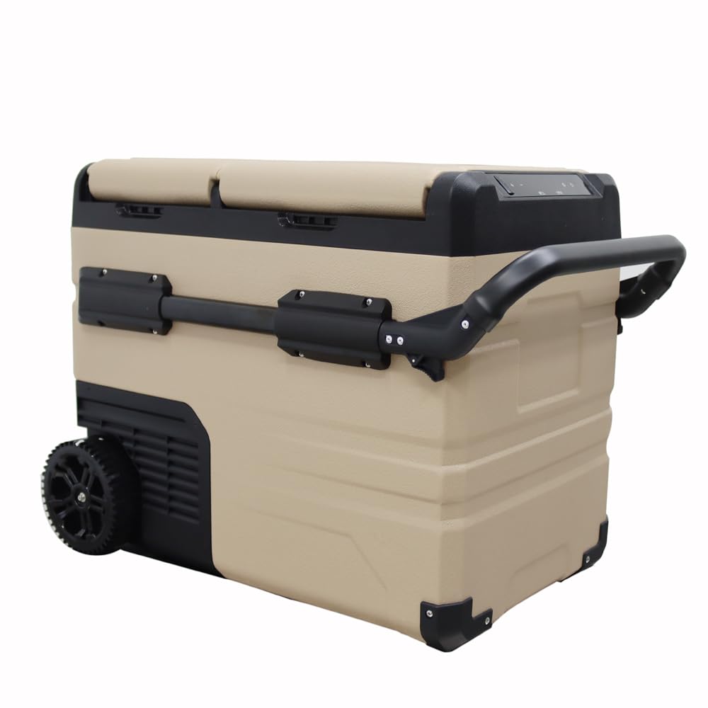 Intsupermai Small Refrigerator Car Household Dual Use Portable Fridge Freezer Portable Refrigerator 45l For Camping Car Truck Boat 12/24v Dc 100-240v Ac on Fridge.com - View 5