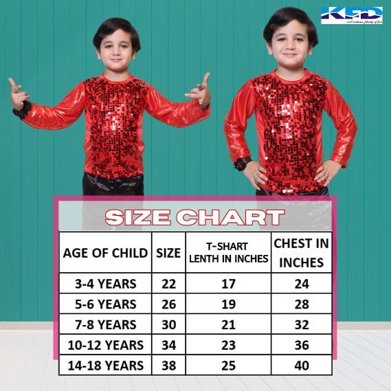 Image of Kaku Fancy Dresses Lycra T-Shirt For Kids, Dance Costume For Boy & Girls