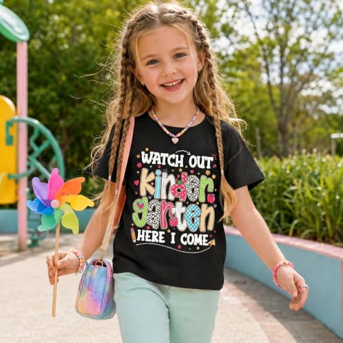 Image of Rollin Into Kindergarten Shirt Boys Girls First Day of Kindergarten T Shirts Little Kids Tee Top
