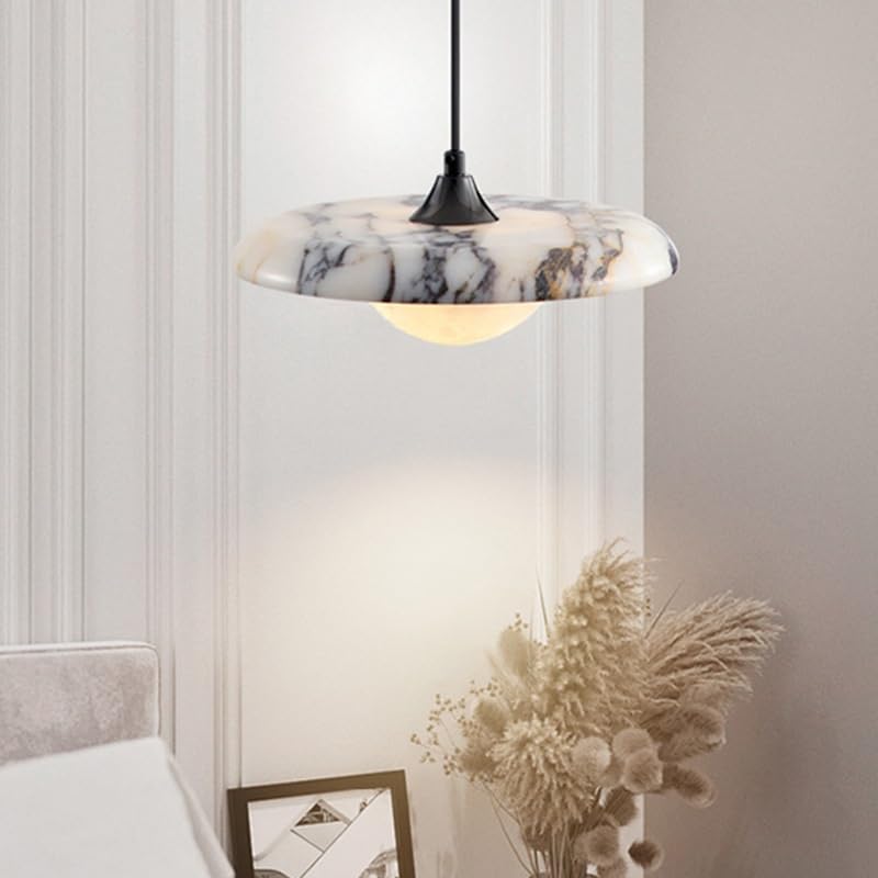 Luminaire suspendu LED pour salle à manger au design pierre moderne