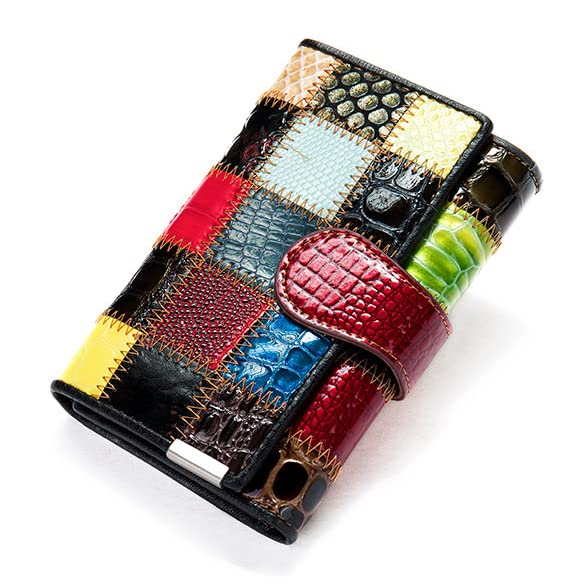 Wallets for Women Genuine Leather Multi Color