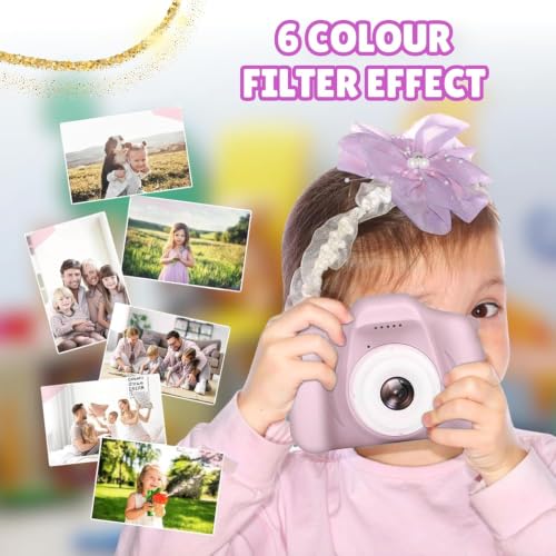 Image of BuyLuxe Kids Camera for Boys & Girls | HD Digital Mini Camera with Video Recording, Photo Capture, Rechargeable Battery | Lightweight & Portable Toy Camera for Kids