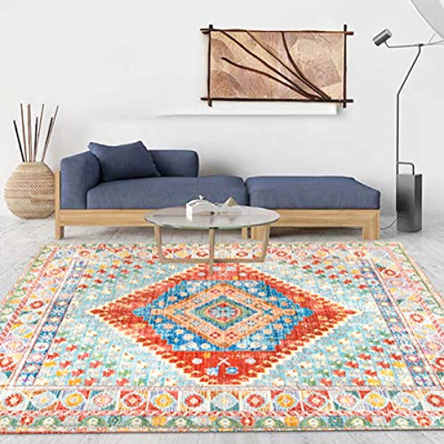 ラグマット 北欧風 カーペット おしゃれ 長方形 チェアマット 滑り止め カラー1 洗濯可能 防音 モロッコ風 ラグ 抗菌防臭 厚手 耐磨耗性 対応ラグ 寝室 120*180CM リビングルーム ベッドルーム 子供部屋 丈夫 長持ち 春夏秋冬 カーペット