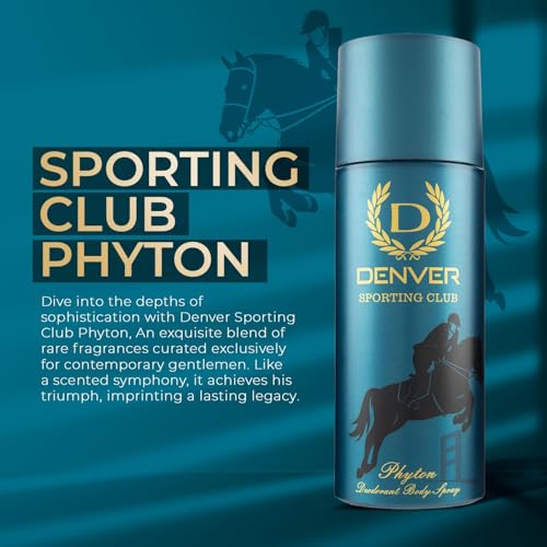 Image of DENVER Phyton Sporting Club Deodorant -165ML | Long Lasting Deo for Men & Boys