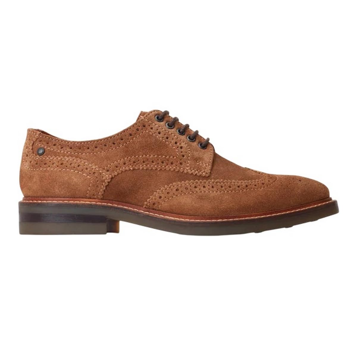 Base London Hatfield Brogue buty męskie z zamszu