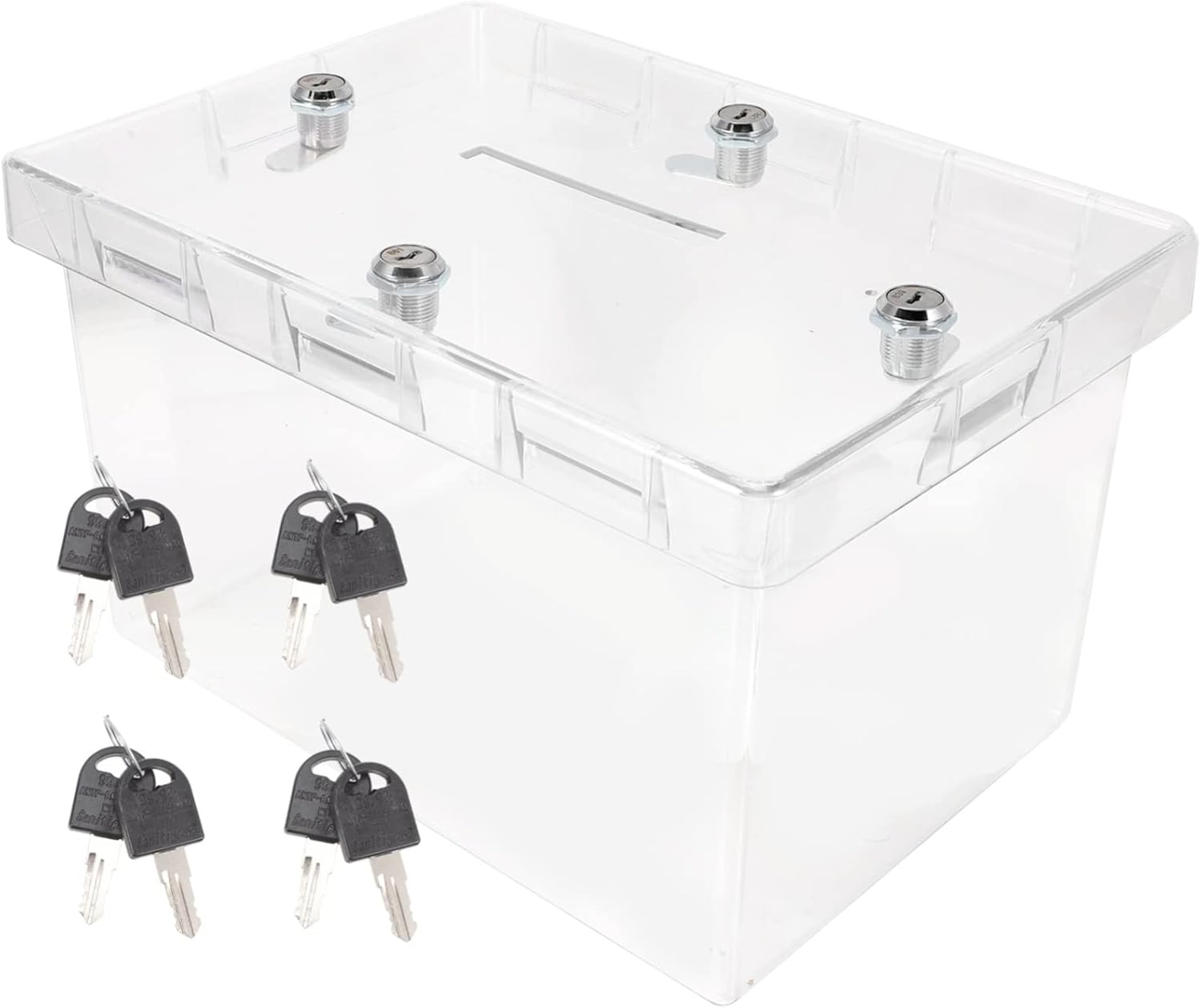 Unomor Acrylic Wedding Card Box Lock Storage for Wedding Shoes and Cards and Keepsakes Capacity