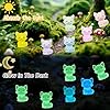 EVDERS 28Pcs Luminous Mini Resin Fox Figurines Glow in The Dark Mini Fox Figures Miniature Resin Animals Foxes Figurines for Micro Landscape Fairy Garden Dollhouse Decor Aquarium Birthday Decorations #2