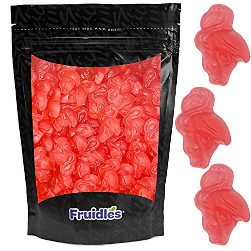 Fruidles Pink Flamingo Gummi Candy, Delicious Fruit Flavors Gummies (Half-Pound)