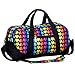 Wildkin Overnighter Duffel Bag, Features Moisture-Resistant Lining Padded Shoulder Strap, Perfect Sleepovers, Sports Practice Travel – Rainbow Hearts