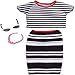 Barbie Fashions Complete Look Striped Top & Skirt Set