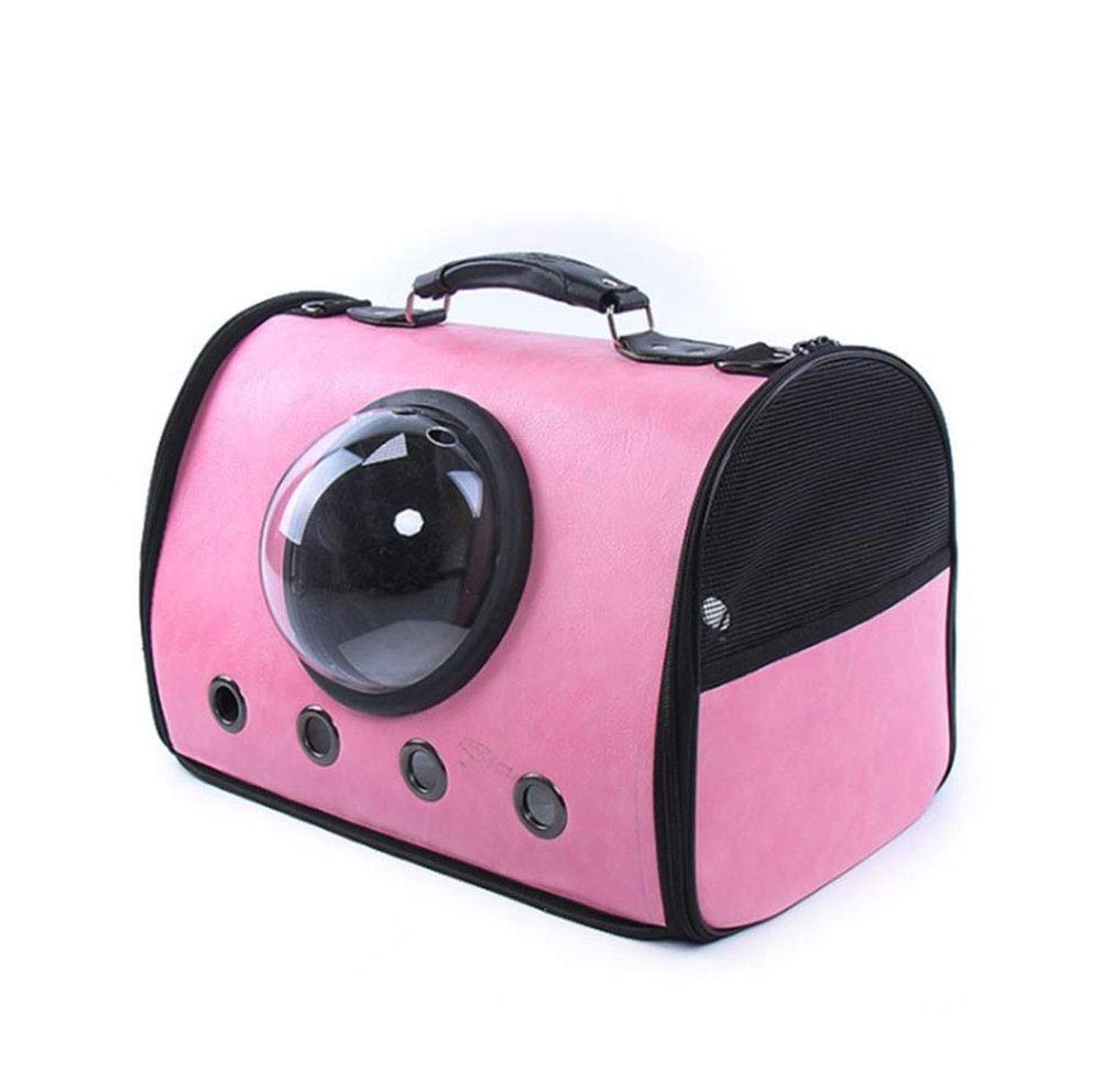 Sac à dos pour chien de voyage rose cage de transport chat avec fenêtre respirante