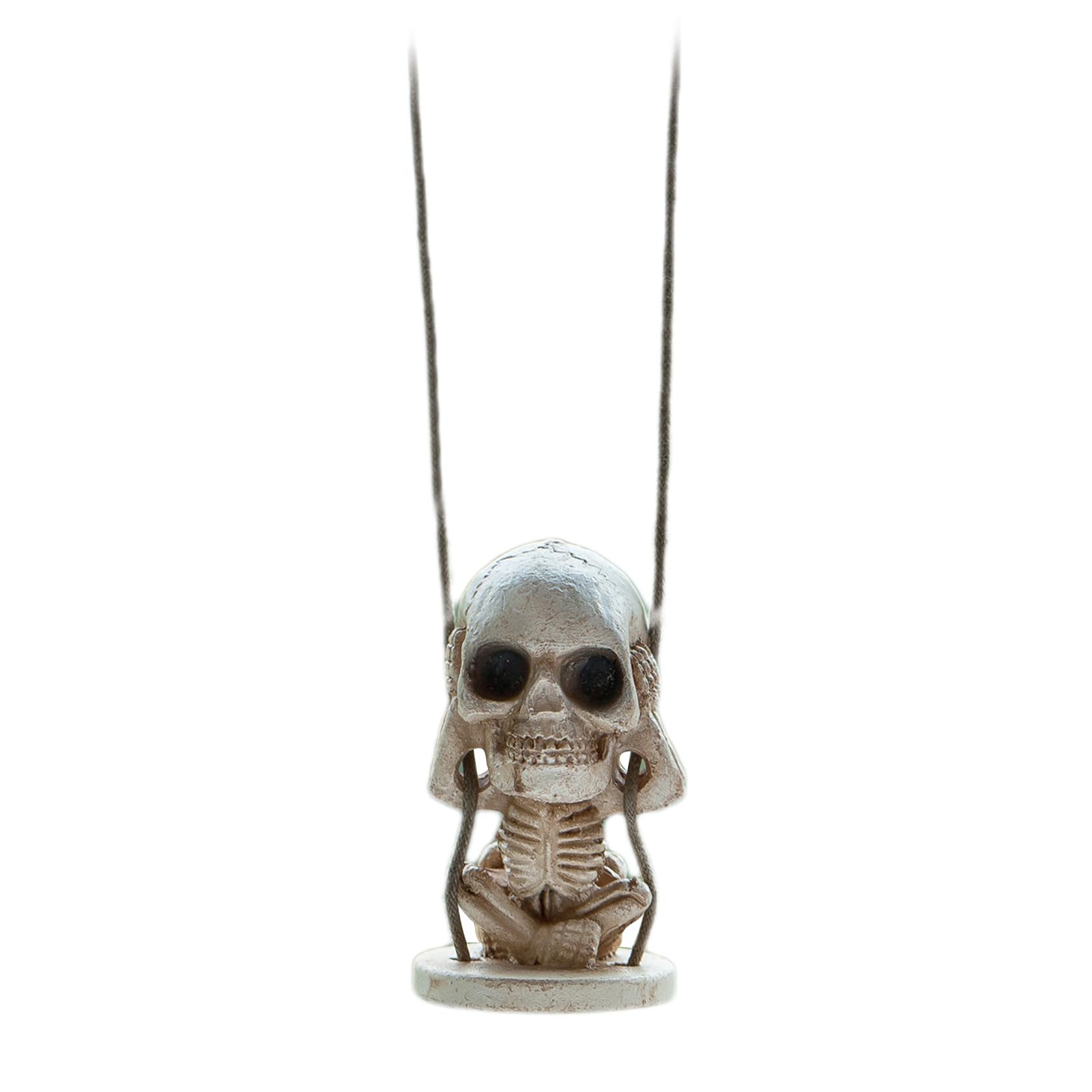 Car Center Console Decoration Cute Swing Skeleton Figurine Rear View Fun Decorative Ornament Car Inner Dashboard Accessories Personalized Accessories Skull Design Car Pendant Auto Dashboard Back View