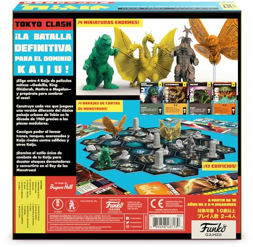 Funko Pop! Godzilla Tokyo Clash Strategy Game-Spanish