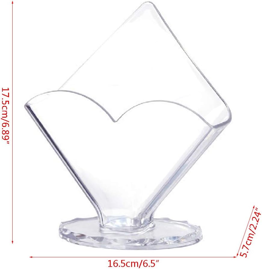 tegongse Clear Acrylic Napkin Holder - Paper Serviette Dispenser - Decorative Tissue Rack for Home Bar Hotel