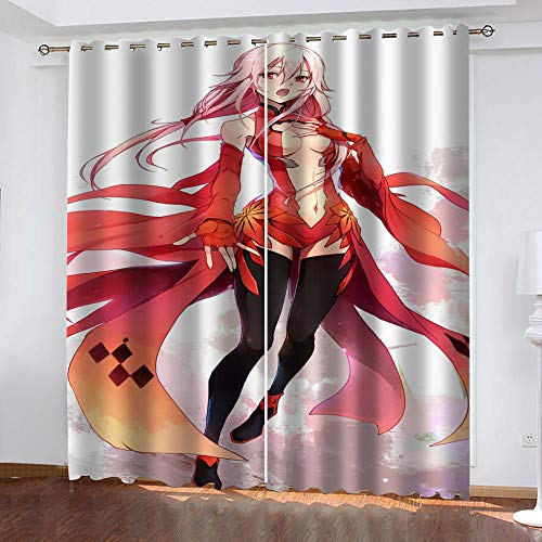 YTSDBB Cortinas Dormitorio Chica de animación de dibujos animados Ancho 110 x Altura 95 cm Salón Dormitorio Opacas Proteccion Intimidad Aislantes ​​Térmicas Cortinas Ventanas Cover