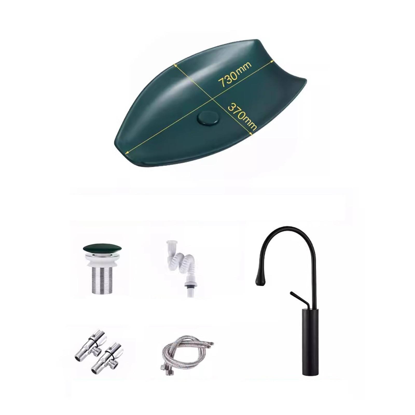 Aertsdfgt B Sink Owl Nordic Matte Upper Asin Ceramic Green Washbasin Home Alcony Athroom Creative(B)