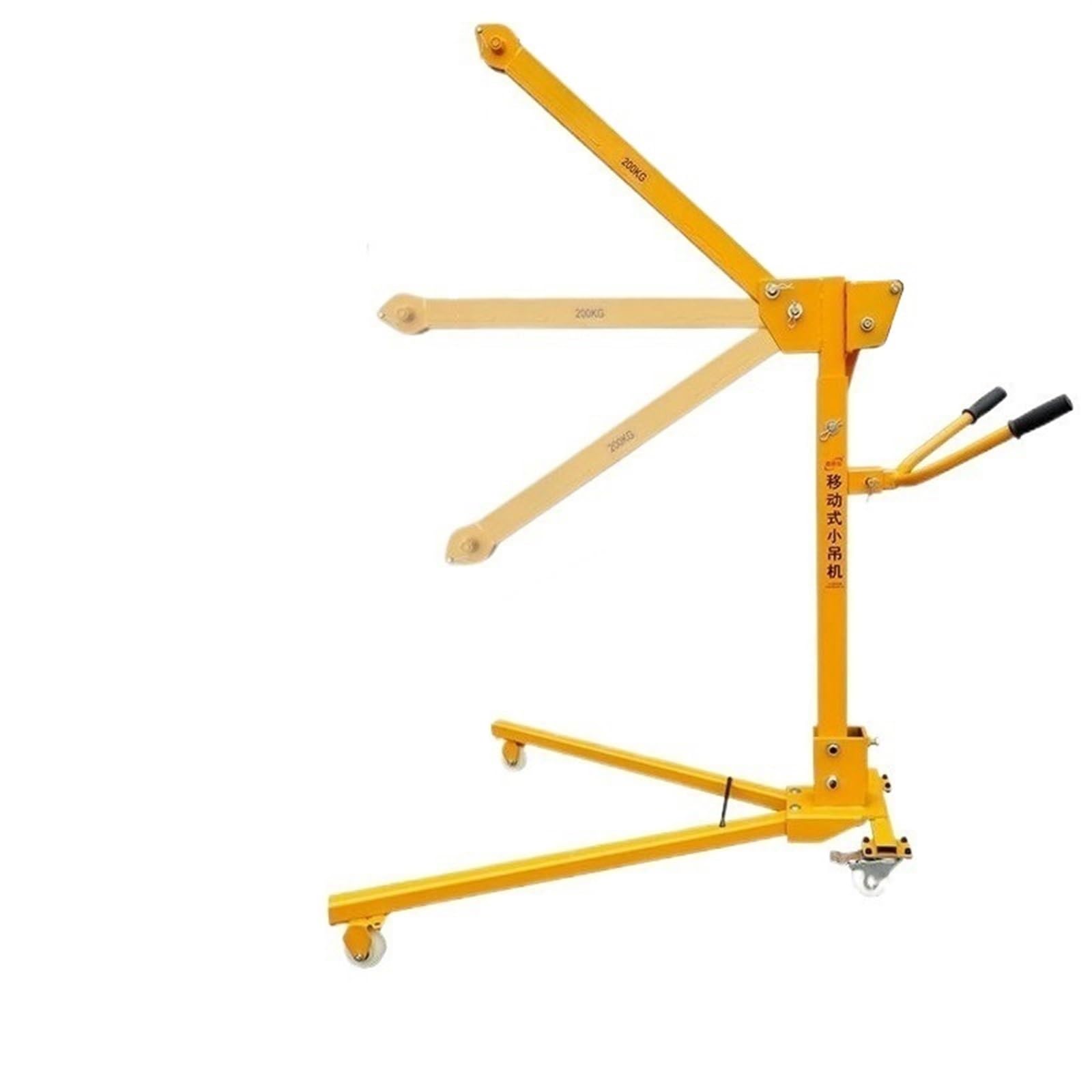 SDdPulse Grúa manual, elevador eléctrico para vehículos domésticos, grúa pequeña portátil móvil, conecta la batería de 12 V 500 kg, solo estante de 300 kg