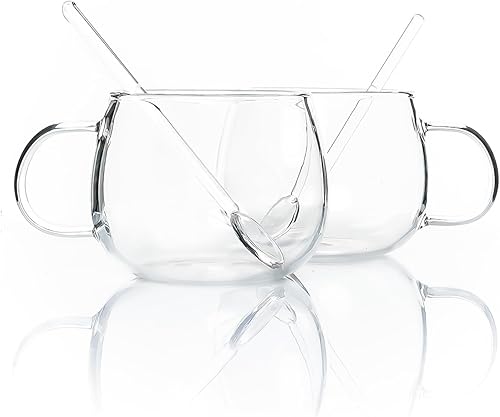 Miniatura 3 de Vaso de cristal transparente para bebidas de té, taza de café para café expreso perfumado, regalos para amantes del té con barra agitadora