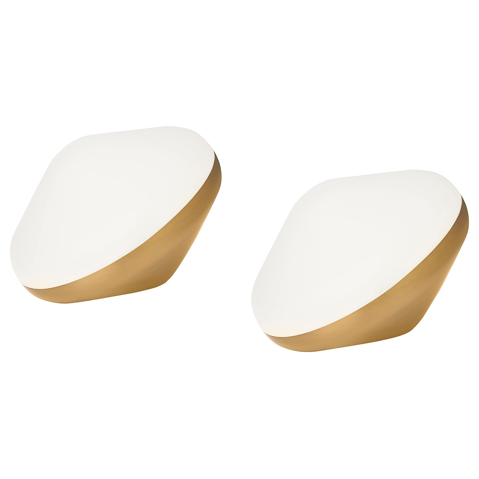 Éclairage décoratif LED laiton BJÖRKSPIREA lot de 2 luminaires losanges au design épuré