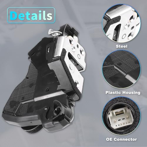 Image of X AUTOHAUX Replacement Front Right Passenger Side Power Door Lock Actuator Motor for Toyota 4Runner 2003-2009 for Toyota Camry 2002-2006 Door Latch Actuator Assembly No.690300C060 Black