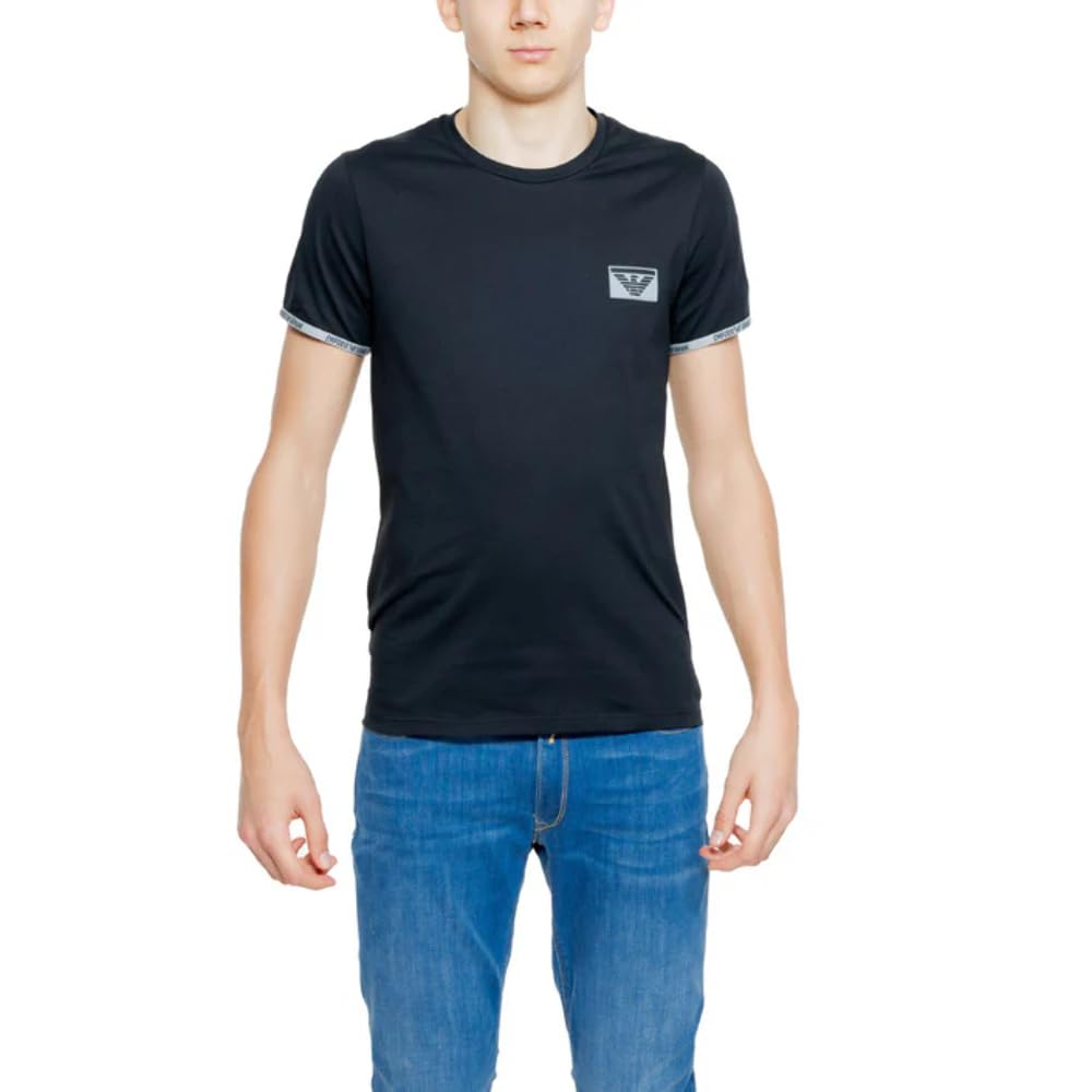 Emporio Armani Piping Logoband T-Shirt T-Shirt Hombre (Pack de 1)