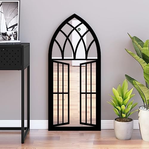 Genérico Espejo Hierro Negro para Uso Interior 100x45 cm,Casa y jardín,Decoración,Espejos,Negro,8.33 kg,3093532