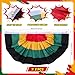 Outus 15 Pcs Black History Month Decorations with Bunting Fan Flags Hanging Paper Fan Paper Streamer Party Supplies African American Kente Classroom Bulletin Board Decor for Afro American Celebration