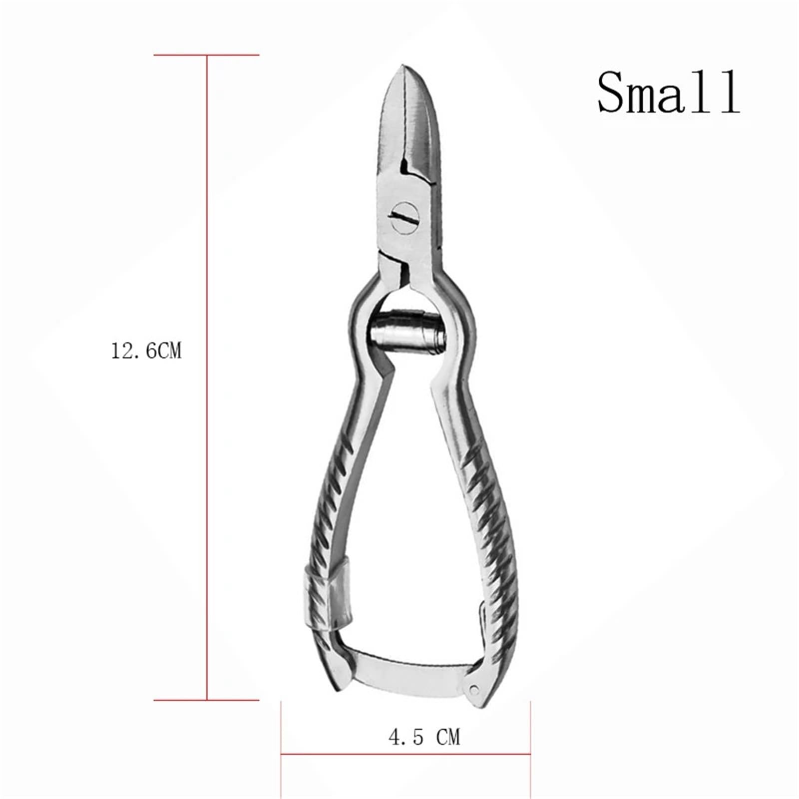 Manucure professionnelle ongle de l'ongle Cuticule Nipper Nipper Discuit de la peau mort Clipper Feet Tool à pédicure de la pince à ciseaux(Small)