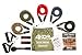 Resistance Band Set by 4KOR Fitness with Handles, Door Anchor, Ankle Straps, Exercise Chart, and Carrying Case. Stay Safe with New Protective Nylon Sleeves- Elite Forces Resistance Band Training Set