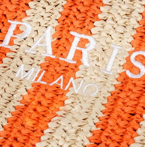 Bolso Tote de Paja para Mujer Verano Color Brillante miniatura 4