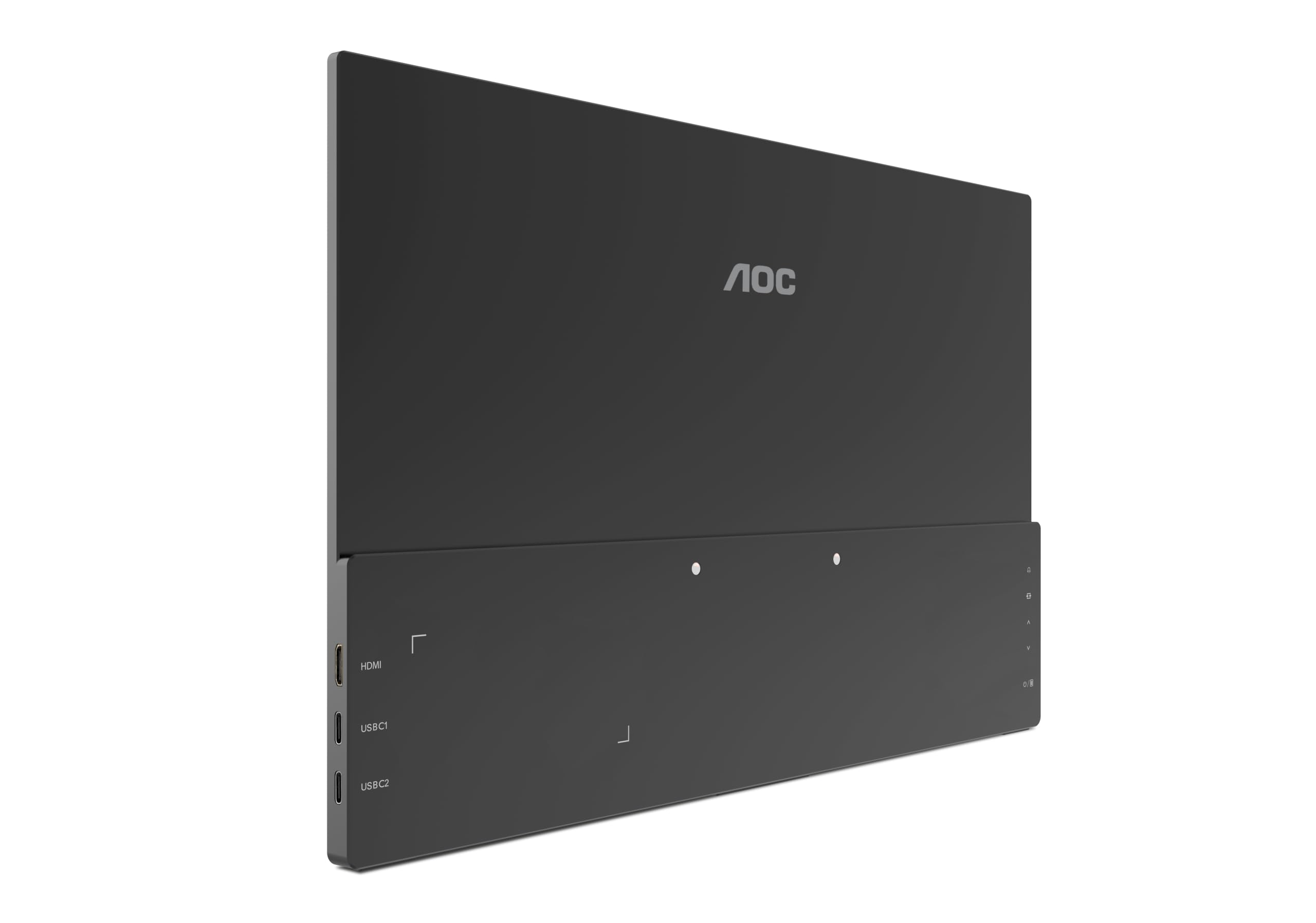 AOC Monitor 16T20E2 16 pollici 1920x1080, FHD, 60Hz, IPS Panel, 5ms GtG, USB Hub Speakers, (HDMI1x Mini HDMI) Nero
