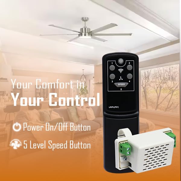 Image of Upgrade Your Ceiling Fan to Smart Control with LRIPL Smart Fan Controller & Infrared Remote (Not Compatible with BLDC Fans)