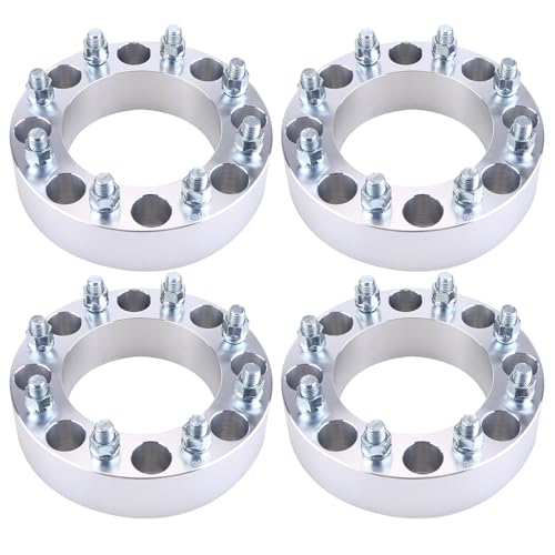 oAutoSjy Espaçadores de roda de 2 polegadas 8x170 para F250 F350 1999-2002, 4 peças de adaptadores d