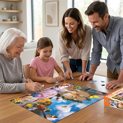 MasterPieces 300 Piece EZ Grip Jigsaw Puzzle - More Honey Please - 18"x24" by Masterpieces - Image 5