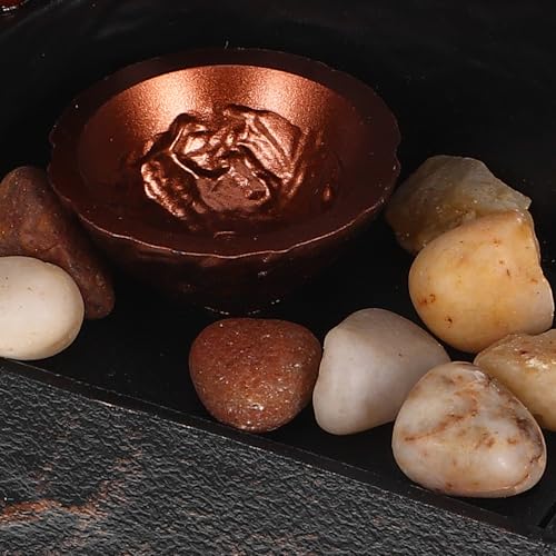 Fuente de mesa de interior compacta con cascada decorativa de agua de material hips 4