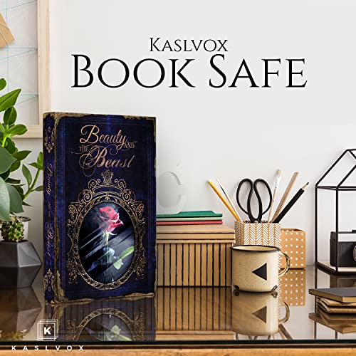 Real Pages Portable Diversion Book Safe - Hollowed Out Book With Hidden Secret Compartment For Jewelry, Money And Cash (Beauty And The Beast) (X-Large, Key Lock) #TOP2