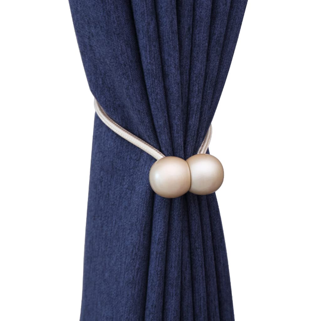 Paquet de 2 embrasses de Rideaux magnétiques, Attaches de Rideaux magnétiques Clips de Boucle de Rideau décoratifs pour Rideau intérieur et extérieur
